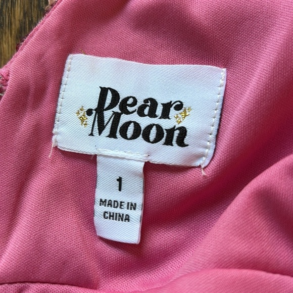 Dear Moon sz 1 pink sequin formal/prom dress with train NWT - Picture 7 of 7